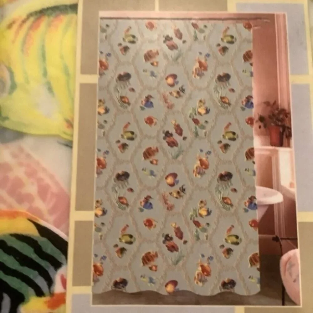 PEVA Fishes Shower Curtain NEW
